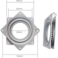 Miniatyrbilde 2 av 5: Kulelager dreieskiveplate base, 360 roterende skive, 4 tommer