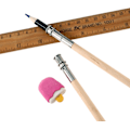 Pikkukuva 4 / 5: 12 kpl Puupenssilipuut Art Pencil Extender -lyijykynä