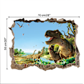 Miniatyrbild 2 av 5: 3D Trasig Vägg Dinosaurie Paradis Sovrum Vardagsrum Barn