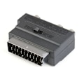 Miniatyrbillede 3 af 5: 2 stk. Europæisk 21P-stik til RCA farveforskelsledning S-terminal
