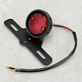 Miniatyrbillede 2 af 2: Motorcykel Sort Aluminium Legering Baglygte LED Bremslys Baglygte