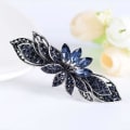 Miniatyrbillede 3 af 5: 2 stk. Kvinders Krystal Rhinestone Vintage Blomst Sommerfugl Design