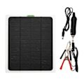 Miniatyrbillede 1 af 5: 22w solcellepanel 12v trickle oplader batterioplader kit vedligeholdelsesbåd Rv bil