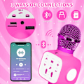 Miniatyrbild 2 av 5: 1 rosa mikrofon karaoke-maskin för barn