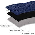 Miniatyrbilde 3 av 5: 99% Total Blackout Gardiner 40 Lengde for Vindubehandling, Faux Linen Termisk Isolerte Øyeblikksgardiner for Soverom