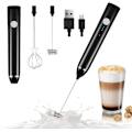 Miniatyrbillede 1 af 5: Mælkeskummer, Dallfoll Kaffeskummer Elektrisk Piske, Håndholdt Mælkeskummer USB Genopladelig, 3 Gear Justerbar Mælkebobler til Latte, Cappuccino, H