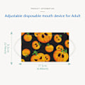 Miniatyrbilde 4 av 5: Engangs Halloween-maske for voksne, 3-lags spøkelses- og gresskarmaske, 20