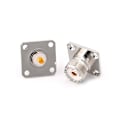 Miniatyrbillede 4 af 5: 5 stk. Uhf So239 hun flange panel chassis dækmontering adapter stik lige