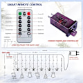 Miniatyrbilde 2 av 5: Julepynt, Julevindulys, 138 LED Multicolor Lyslenke Fjernkontroll 8 Blinkende Moduser Ledningsdrevet
