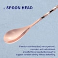 Miniatyrbild 3 av 5: 2 st 12 tum Bar Spoon, Långskaftad Blandningsomrörare för Dryck, Roséguld