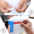 Miniatyrbillede 4 af 5: 2 stk. Bilspejl Stickers - Sort Dekoration DIY Bilkrop