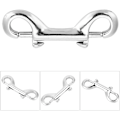Miniatyrbillede 4 af 5: 1 x 90mm dobbelt-endede dykkerkrog, dobbelt-endede clips rustfrit
