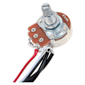 Miniatyrbild 3 av 5: Förkopplad gitarrkabel med två mikrofoner 500k potentiometer 3-vägs vippströmbrytare silver