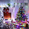Miniatyrbilde 3 av 5: Julelys, 20 M 200 LED 11 Fargeendrende Lysmoduser, Kald Hvit og Flerfarget med Fjernkontroll-Timer, Ende til Ende Plugg