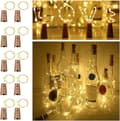 10 Pack Imitation Cork Koppar Stjärnformade Vinflaska Strängljus,