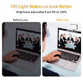 Miniatyrbillede 3 af 5: Selfie-lys, LED-telefonlys med 3 lystilstande, USB-oplader bærbar