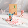 Pikkukuva 1 / 5: Syntymäpäiväkortti lahjaksi (Vaahteralehti kolibri), 3D pop-up kortit