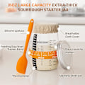 Miniatyrbild 3 av 5: Komplett Surdeg Starter Kit, Kikcoin Banneton Brödjäskorg Set Inkluderar 35oz Surdeg Starterburk, Sur