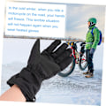 Miniatyrbillede 2 af 4: 1 Par Opvarmede Handsker Opvarmede Skihandsker Camping Vanter Varme Cykelhandsker Vinter Computer Handsker Termisk Opvarmning G