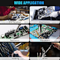 Miniatyrbillede 3 af 5: 700w varmluftsloddekolbe station digital loddestation sort Ft