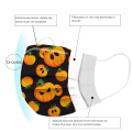 Miniatyrbilde 5 av 5: Engangs Halloween-maske for voksne, 3-lags spøkelses- og gresskarmaske, 20