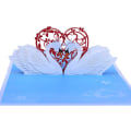 Miniatyrbillede 1 af 5: 3D Pop Up Kort med Konvolut til Valentinsdag, Fødselsdag,