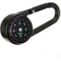 Miniatyrbilde 3 av 5: 1 stk Kompass Camping Klatring Fotturer Mini Metall 3-i-1 Multifunksjonell Karabinkrok Kompass Termometer Snap Hook Nøkkelring Kompass Utendørs Klatring Overlevelse