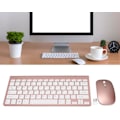 Miniatyrbillede 4 af 5: Tastatur og mus sæt 2.4G USB Tynd Ergonomisk Lydløs til computer (Rose Gold)