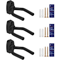 Miniatyrbilde 1 av 5: (3-pakning) Gitarveggfeste, Gitarkrok, Gitarholder Kompatibel