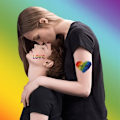 Miniatyrbilde 2 av 5: 20 Pride Day-tatoveringsklistremerker for likekjønnede - LGBT-klistremerker til ansiktet