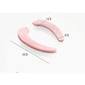 Miniatyrbillede 4 af 5: Et rosa todelt opvarmet toiletsæde, en 40 cm × 14 cm × 8 cm memory