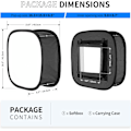 Miniatyrbild 2 av 5: Softbox för 660 LED-panel - Yttre 41x17,5 cm, Inre