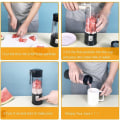 Miniatyrbild 4 av 5: 1 st (Svart) Blender, Bärbar Fruktblender, Mini USB Blender för