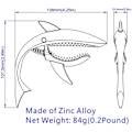 Miniatyrbilde 5 av 5: Zink-legering Gitarre Capo Shark Capo for Akustisk og Elektrisk Gitar med God Håndfølelse, Ingen Bånds-Buzz og Holdbar