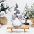 Miniatyrbillede 2 af 4: 1 Julemini Plys Håndlavet Julemand Klud Duk Snemand