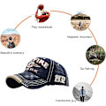 Pikkukuva 3 / 5: Vintage Baseball-lippis Miehet Spark Kirjaimet Lippi Snapback Hip Hop Litteä