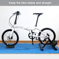Miniatyrbillede 4 af 4: Cykel forhjul riser forhjul riser blok stabilisere cykel turbo støtte til indendørs træningscykel stationær træning