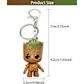 Miniatyrbillede 5 af 5: Groot Nøgleringe, 8 stk. Guardians of the Galaxy Baby Groot