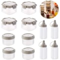 Miniatyrbilde 1 av 5: 12 stk Mini Plast Saus Squeezebøtte Dressingbeholdere Utendørs