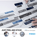 Miniatyrbild 5 av 5: 10-ark Peel and Stick Backsplash, 12 tum x 12 tum Blå Marmordesign