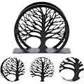 Miniatyrbilde 3 av 5: 1 stk svart metallpapirhåndkleholder serviettholder bordpapir