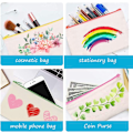 Miniatyrbillede 3 af 5: 12 DIY Tomme Kludtaske Rejsetoilettaske Lynlås Student Canvas Pen