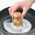 Pikkukuva 4 / 5: Bambu- ja sisal-astiaharja, 8 cm pyöreä keittiöharja