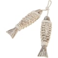 Miniatyrbillede 1 af 5: 2 Stykker Træfisk Dekoration, Træfisk Hængende Væghæng
