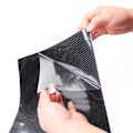 Pikkukuva 5 / 5: 5d Ultra Shiny Glossy Black Carbon Fiber Pvc Vedenpitävä Auton Kääre Tarra Tarra