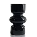 Svart glas hydroponisk vas