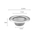 Miniatyrbilde 2 av 5: 4 stk rustfritt stål vaskfilter, 7,5 cm avløpsfilter, vasksil, kjøkkenvasksil