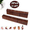 Miniatyrbillede 1 af 5: Due-Spids Plastik Balkon Due-Afvisende Sæt Due Fugl