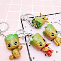 Miniatyrbillede 4 af 5: Groot Nøgleringe, 8 stk. Guardians of the Galaxy Baby Groot