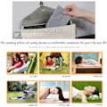 Miniatyrbild 4 av 5: 2-pack Uppblåsbar Campingkudde, Grå, för Kontor, Helger,